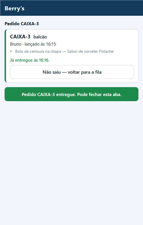 Passo 6: Um toque em "Entregue", e pronto