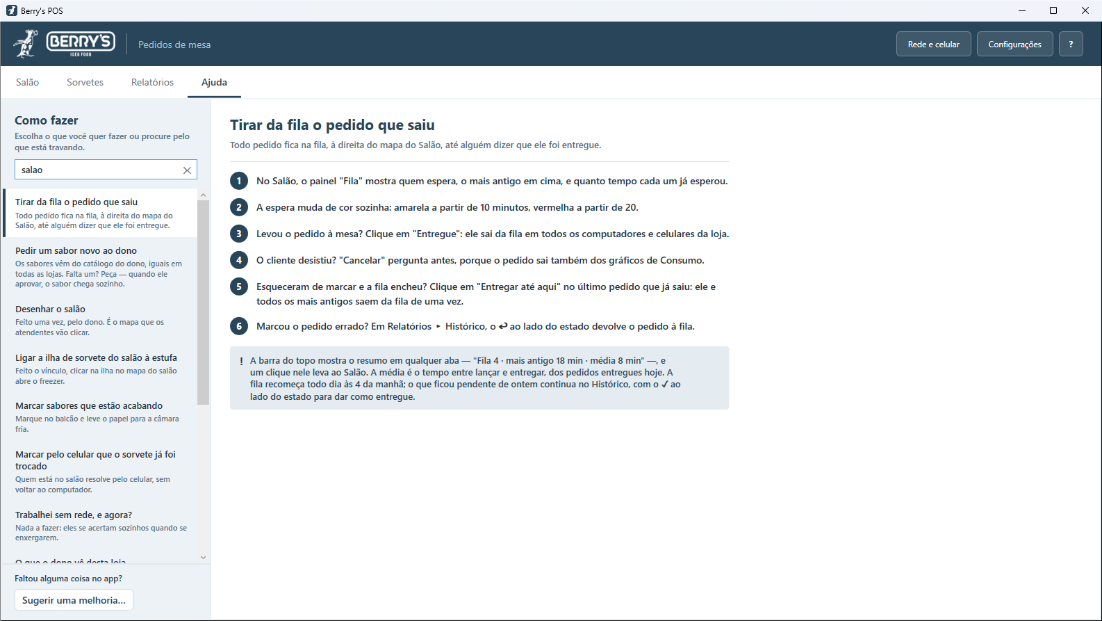 Passo 6: A aba Ajuda tem busca — digite 